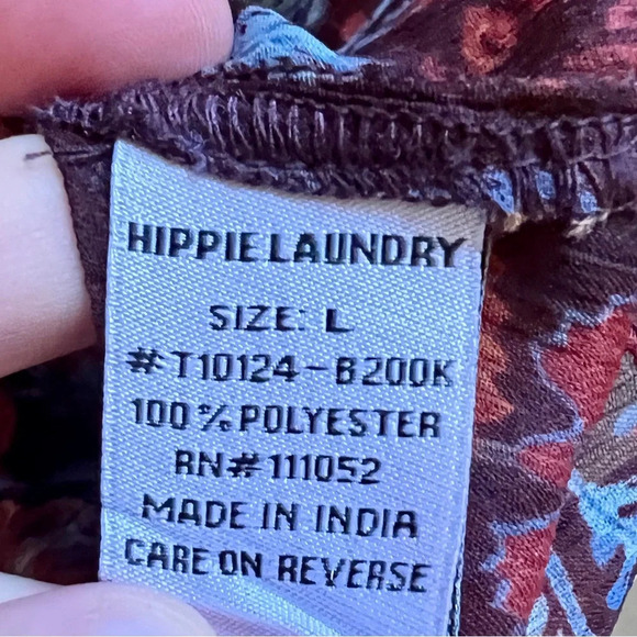 Hippie Laundry Bohemian Floral Sheer Tank Top - Large - Picture 4 of 5